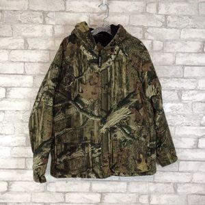 Mossy Oak Hooded Jacket with Quilted Lining Medium